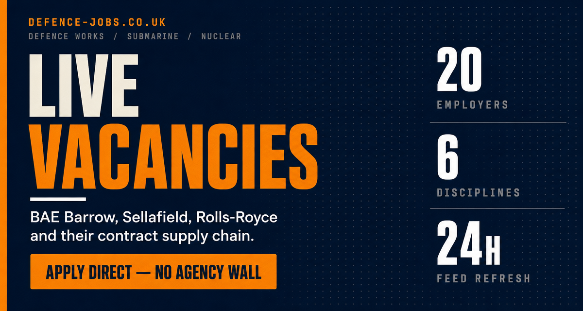 UK Defence Jobs & Security Cleared Vacancies | Defence Works